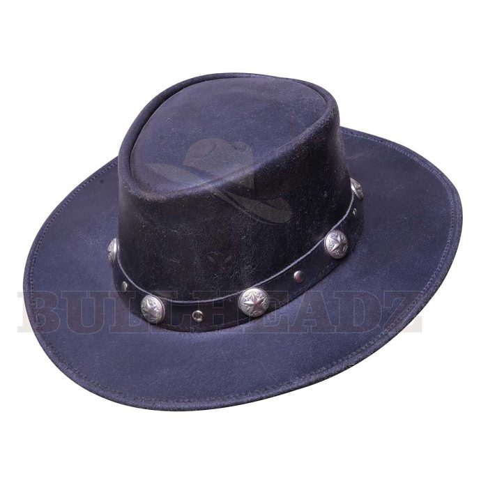 Rustic Leather Cowboy Hat